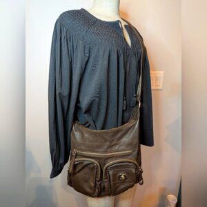 Danier Brown Vegan Leather Crossbody/Shoulder bag NWOT